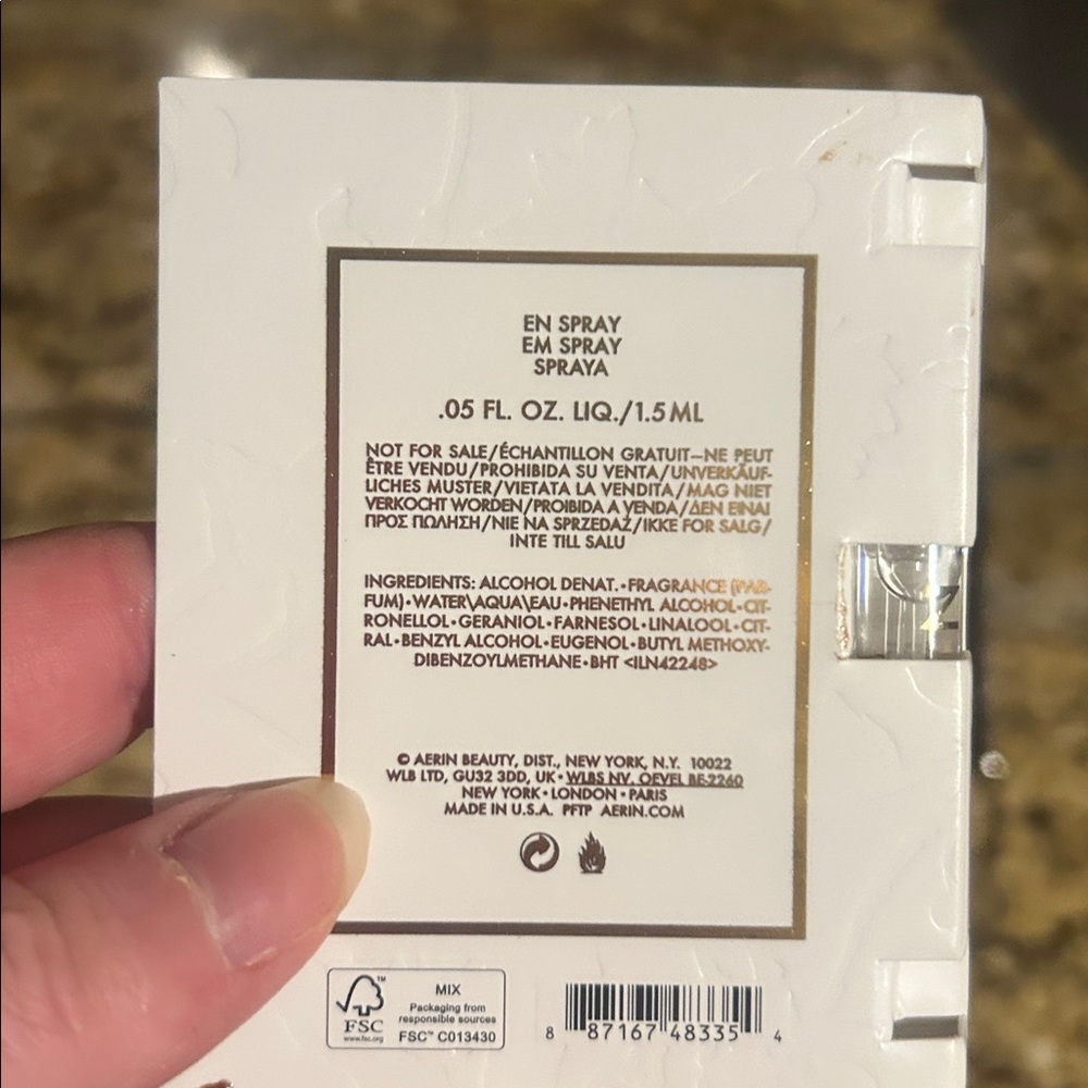 Aerin Rose De Grasse Joyful Bloom Eau de Parfum Sample - Picture 5 of 5